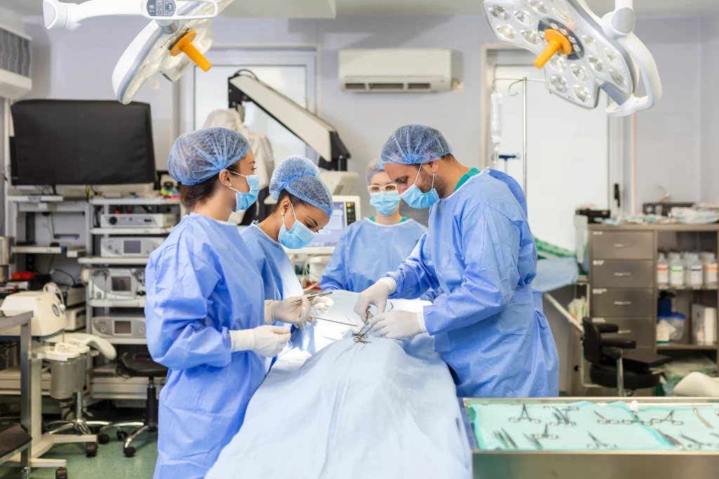 Blue Professional Doctors Operating Room