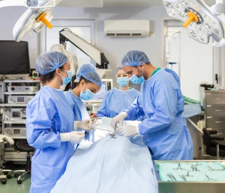 Blue Professional Doctors Operating Room
