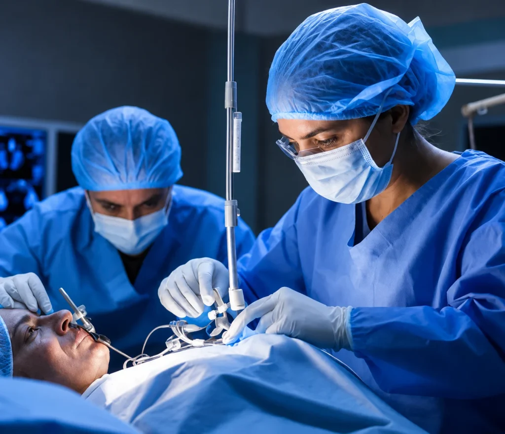 Blue Surgery Team Eye Operation