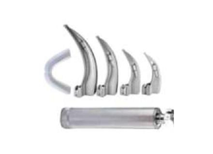 Adult Laryngoscope Set – 1 Handle with 4 Blades